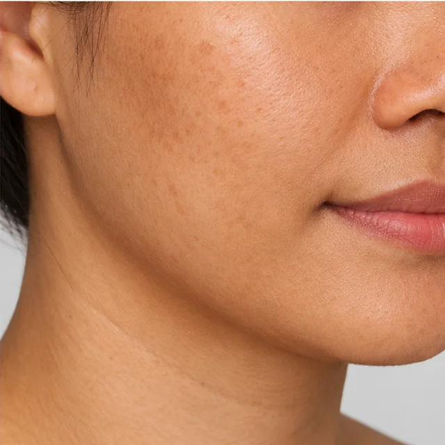 Sample photo of a cheek before treatment